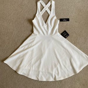 Lulu’s White Skater Dress